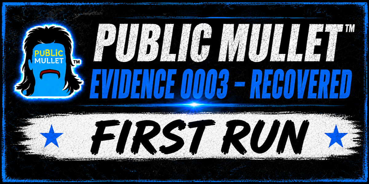 EVIDENCE 0003 — FIRST RUN.
