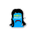 Public Mullet Face Sticker — Kiss-Cut Vinyl Decal